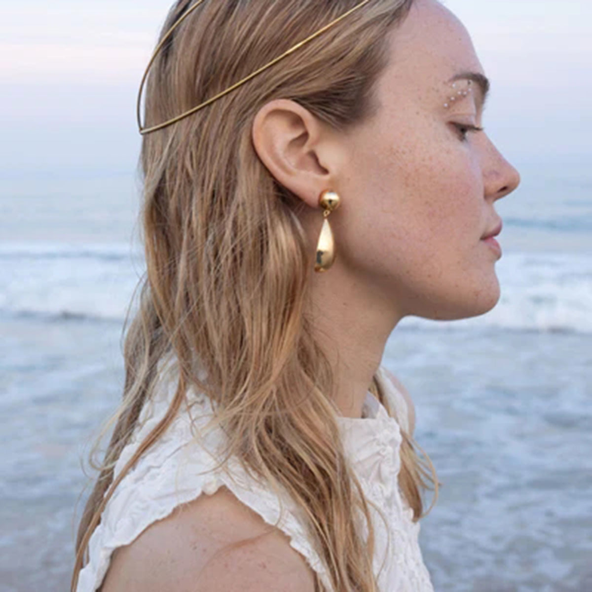 Aurelia Gold Drop Earrings