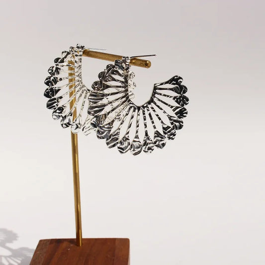 Sunburst Textured Earrings