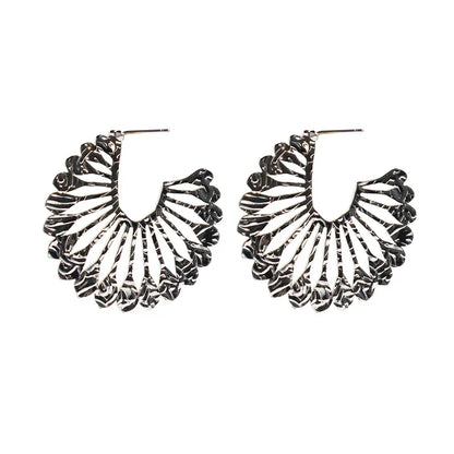 Sunburst Textured Earrings