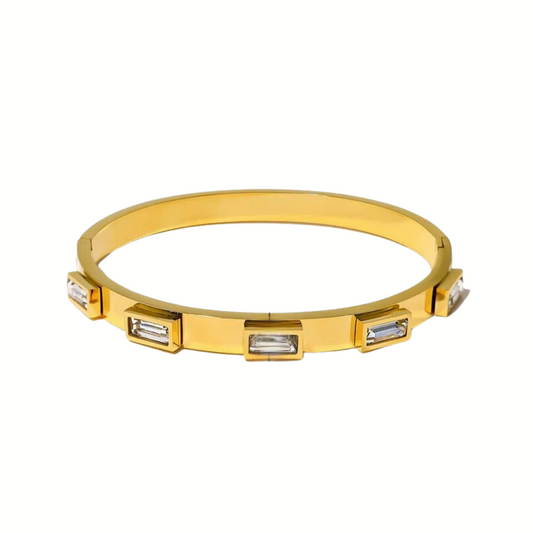 Baguette Stone Bangle