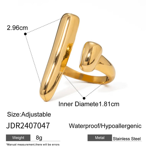 Linéa Sculptural Open Ring
