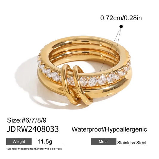 Rivière Zircon Stack Ring
