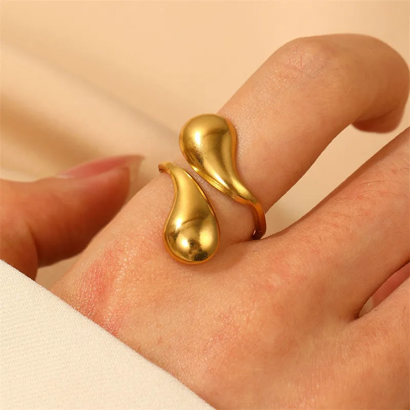 Molten Drop Open Ring