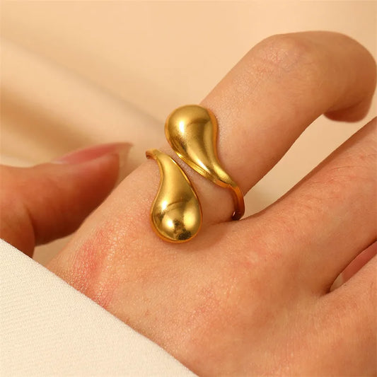 Molten Drop Open Ring