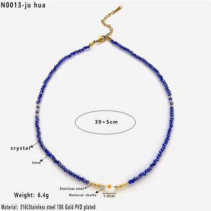 Nerina Blue Bloom Necklace