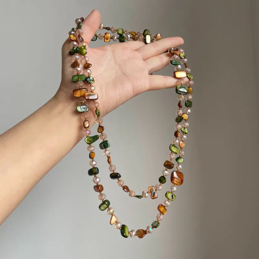 Boheme Earth Double Layer Necklace