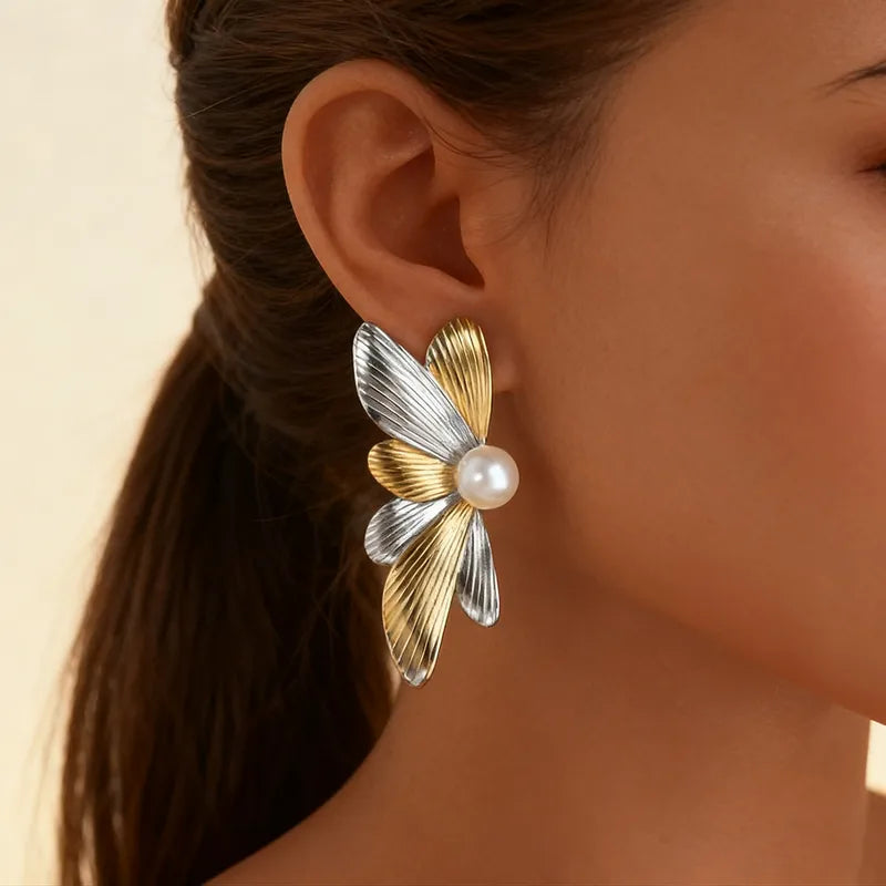 Petal Pearl Bloom Earrings