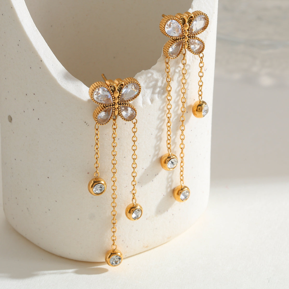 Celeste Butterfly Drop Earrings