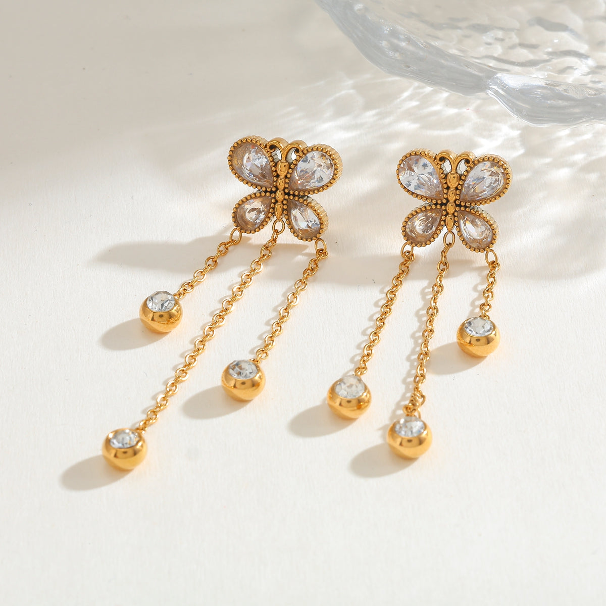 Celeste Butterfly Drop Earrings