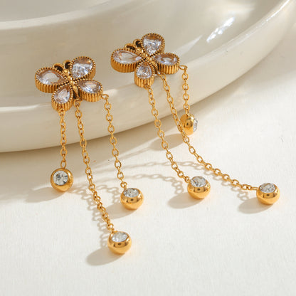 Celeste Butterfly Drop Earrings
