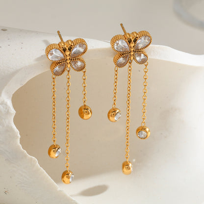 Celeste Butterfly Drop Earrings