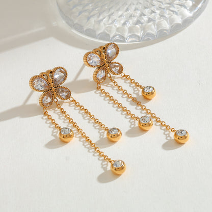 Celeste Butterfly Drop Earrings