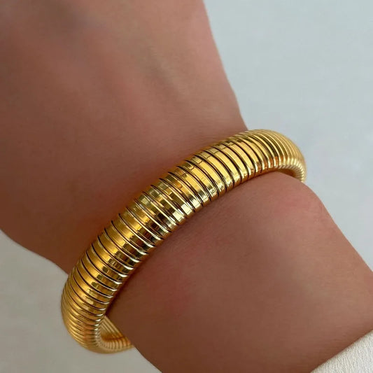 Gold Coil Bracelet