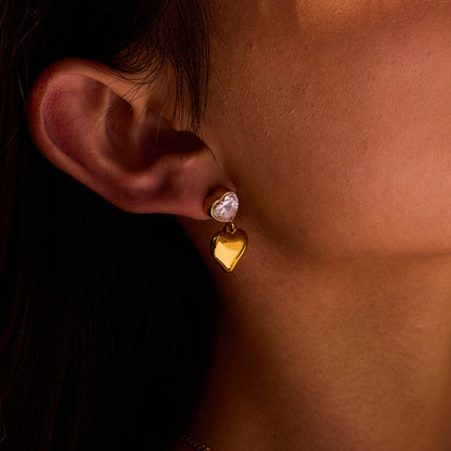 Heartshine Drop Earrings