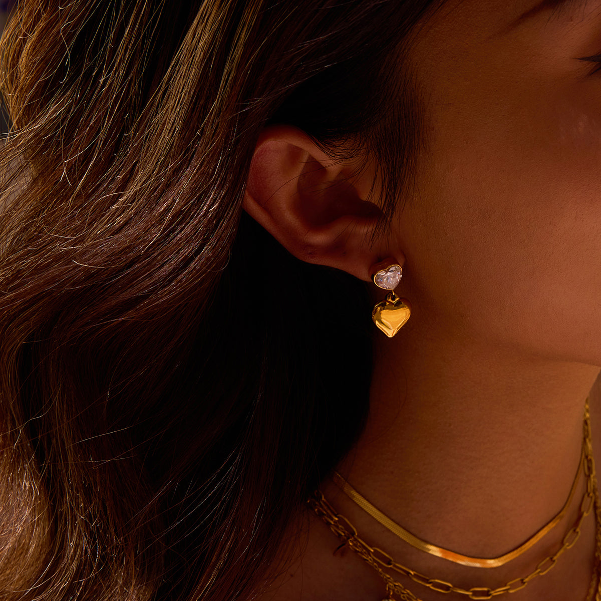 Heartshine Drop Earrings