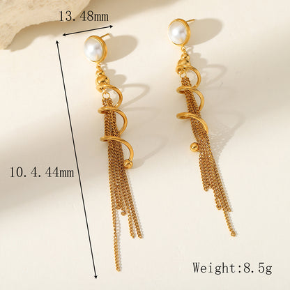 Pearl Cascade Drop Earrings