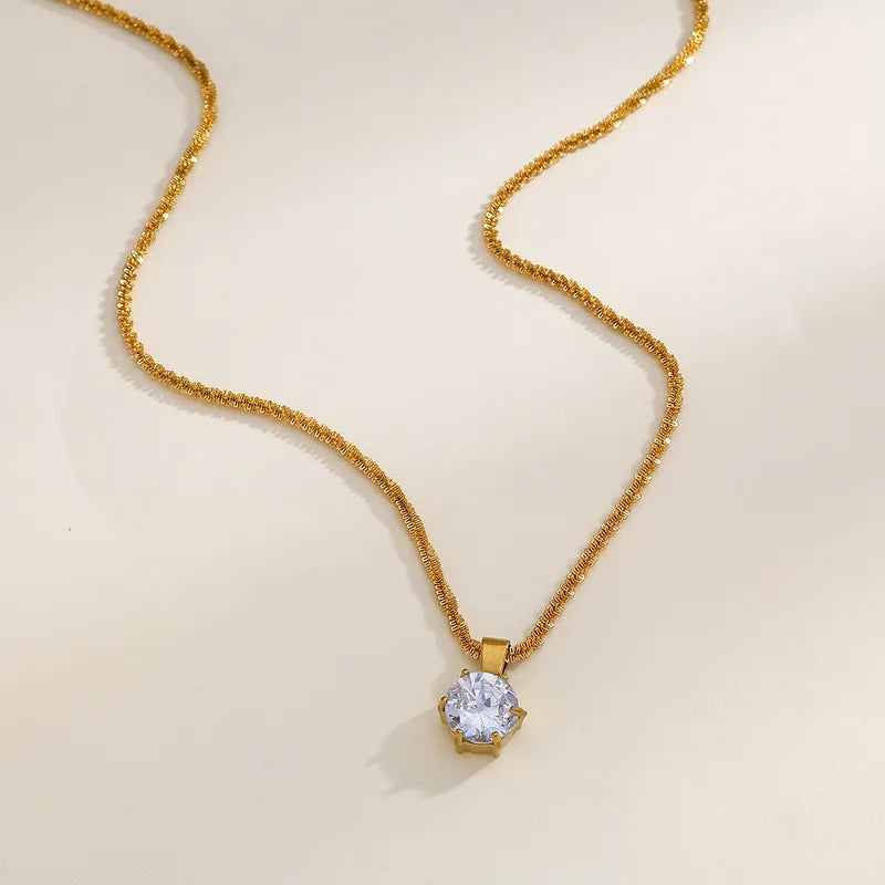 Celeste Solitaire Necklace