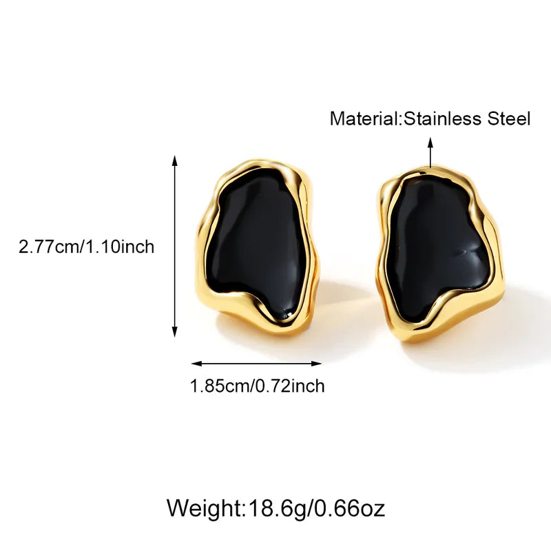 Aura Drip Stud Earrings