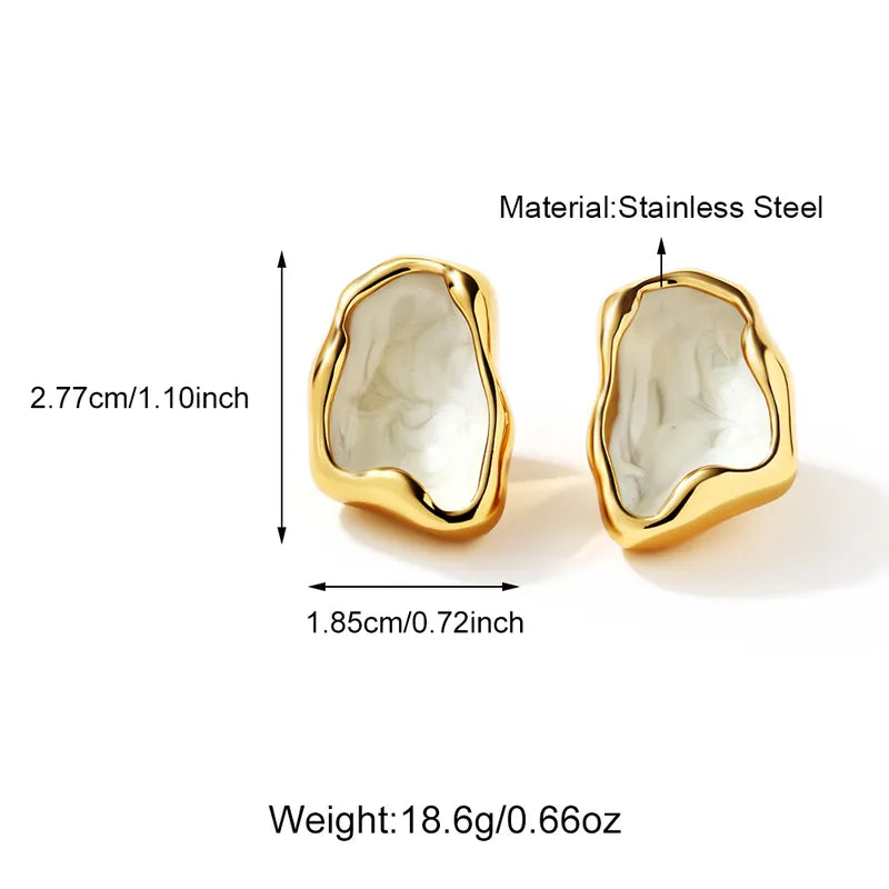 Aura Drip Stud Earrings