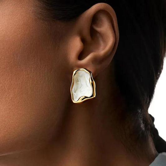 Aura Drip Stud Earrings