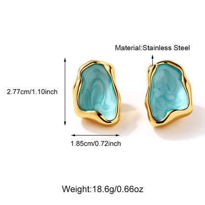 Aura Drip Stud Earrings