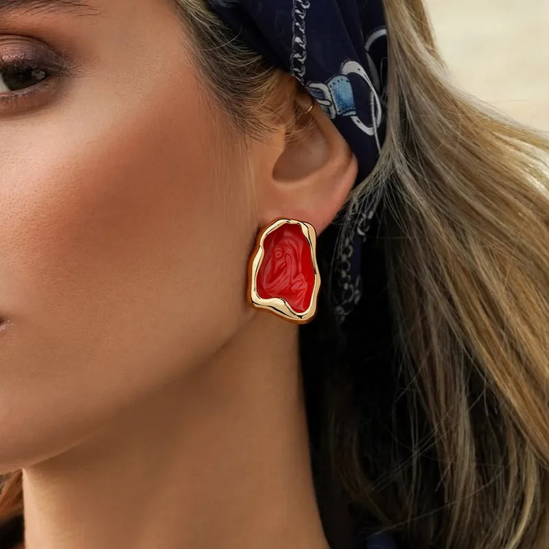 Aura Drip Stud Earrings