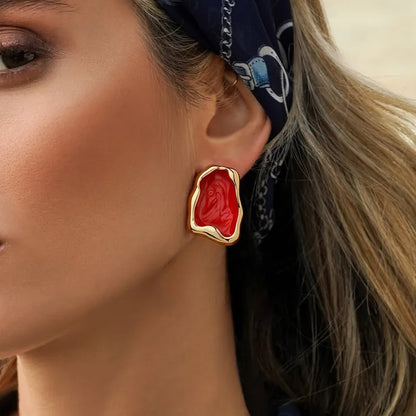 Aura Drip Stud Earrings