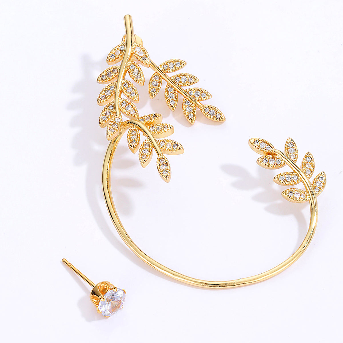 Elara Leaf Ear Cuff