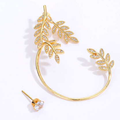 Elara Leaf Ear Cuff