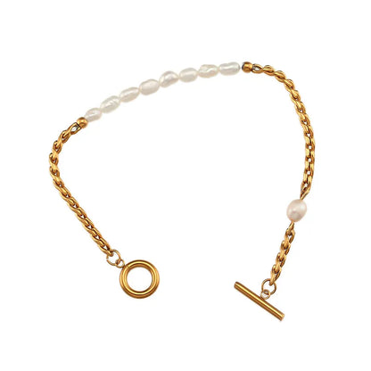 Pearl Link Chain Bracelet