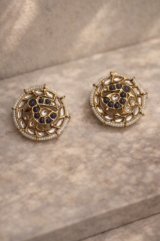 Neel Polki Round Studs