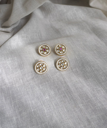 Diya Kundan Stud Earrings