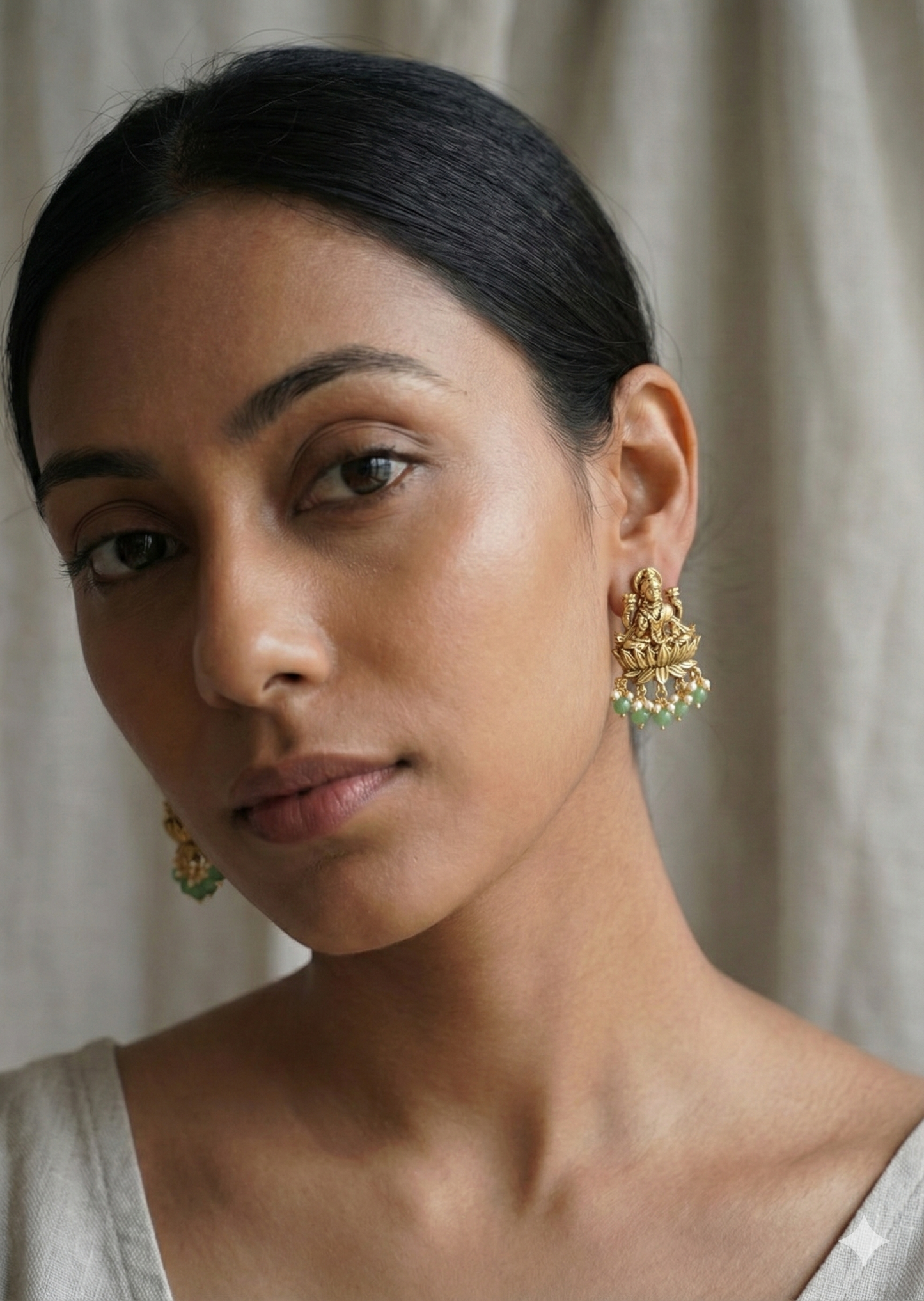 Temple Stud Earrings