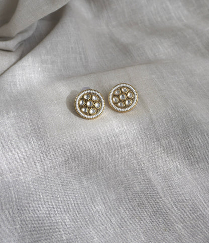 Diya Kundan Stud Earrings