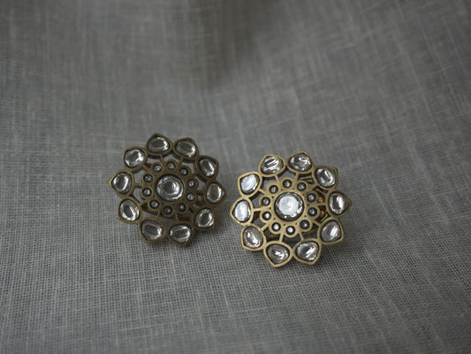 Regalia Polki Floral Studs