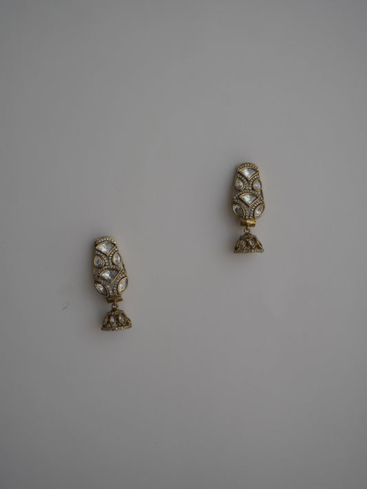Polki Jhumka Earrings