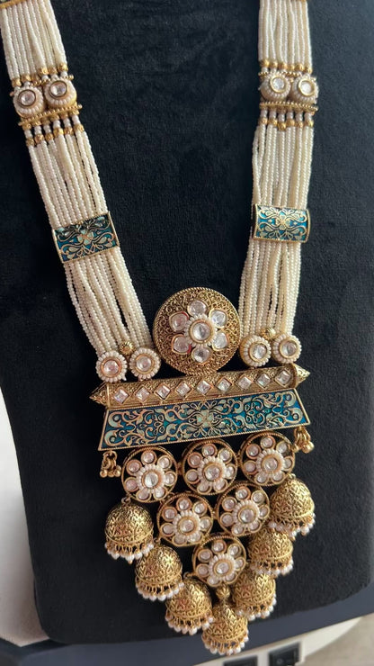 Maharani Meenakari Kundan Haar Set